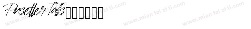 Pinsetter Talls字体转换